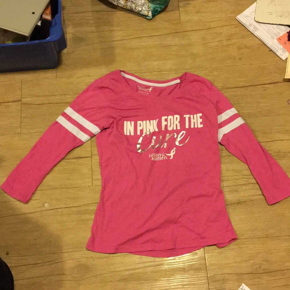Pink medium sleeved shirt